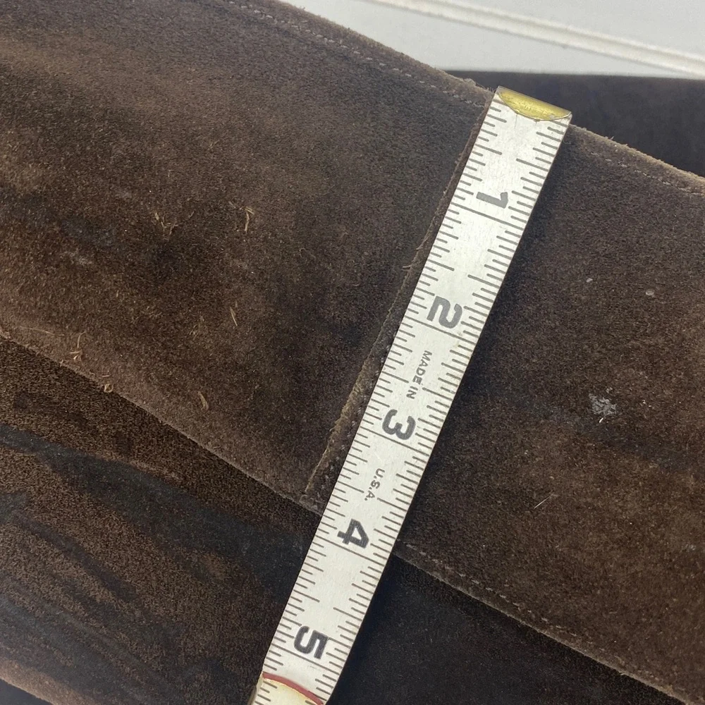 Banana Republic Brown Suede Messenger Bag